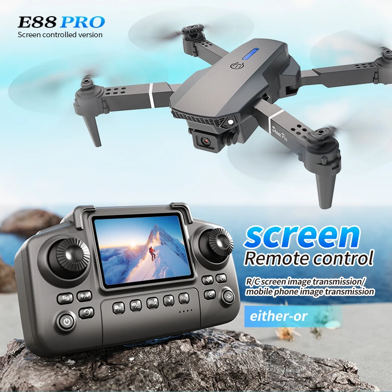 Drone Camera Hd - Профессиональный дрон E88 PRO с экраном