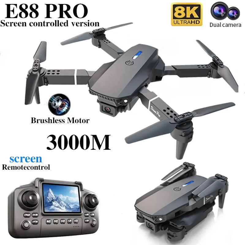 Профессиональный дрон E88 PRO  – обзор и цена Drone Camera Hd
