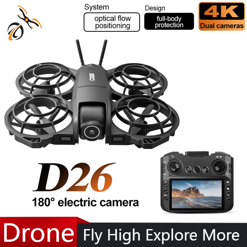 Дрон D26 4K Aerial HD 180 °    – обзор и цена Drone Camera Lens