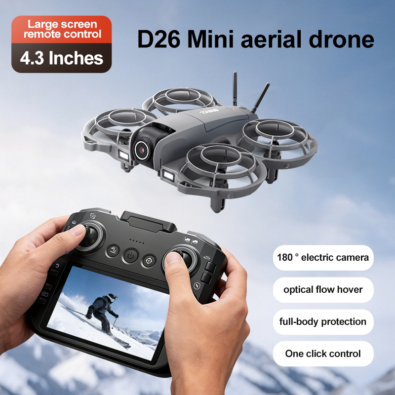 Дрон D26 4K Aerial HD 180 °    – обзор и цена Drone Camera Lens
